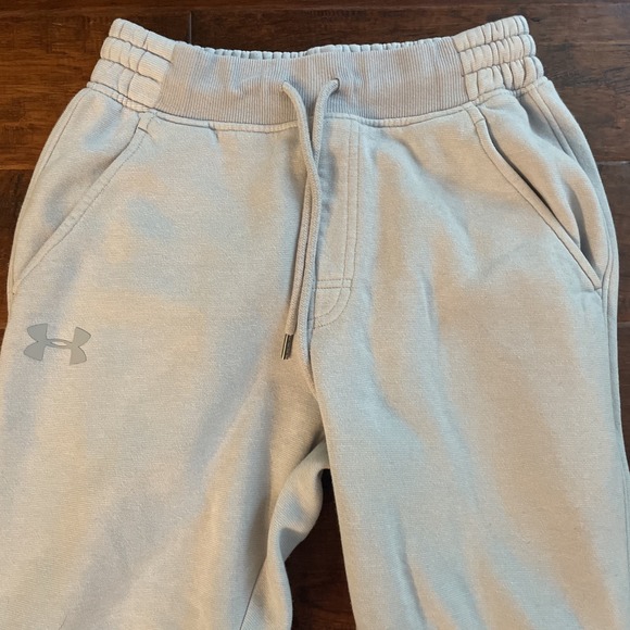 Under Armour Essentials Sweat Pants Youth Medium Gray Gym‎ Cozy Lounge Joggers - Picture 2 of 6